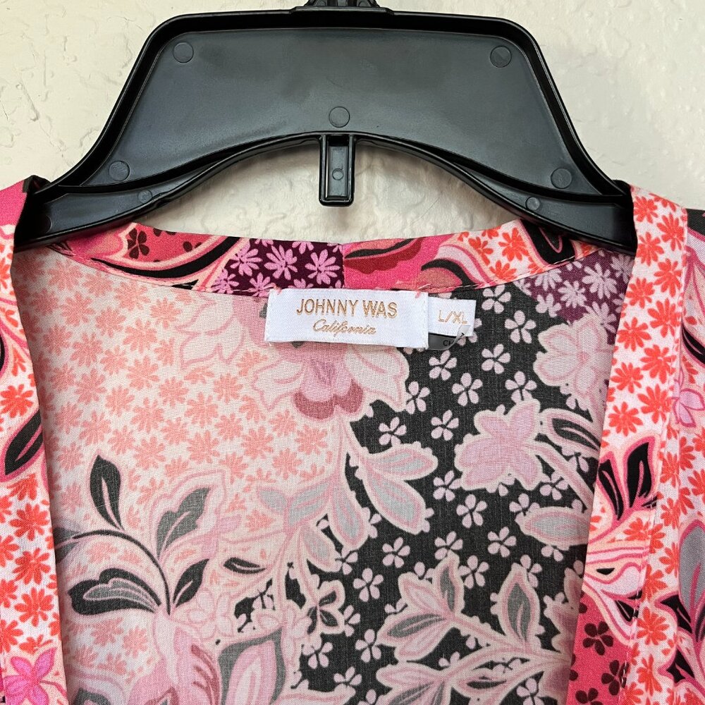 Johnny Was Valennis Ruffle Kimono Size L/XL - Picture 3 of 7